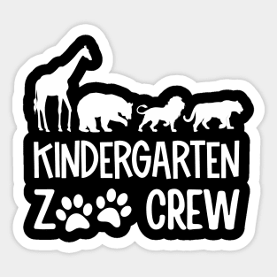 Kindergarten zoo crew matching Teacher Students School Sticker